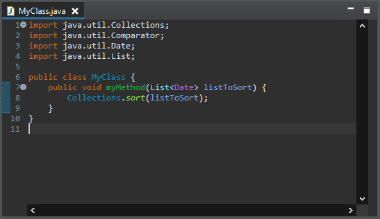 implicit comparator after