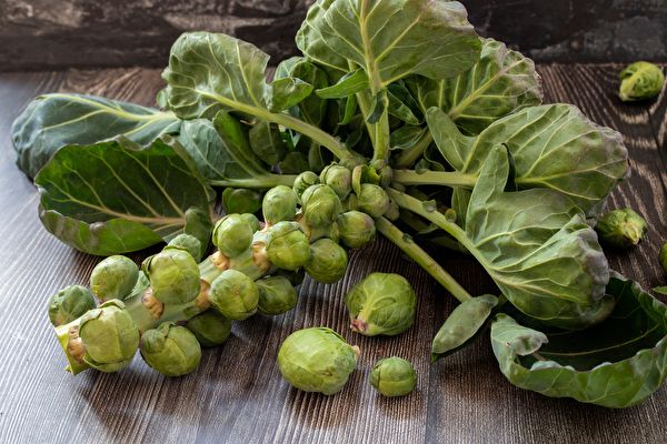 Macro Shots Of Fresh Brussels Sprouts Brussels Sprouts Background Close-up