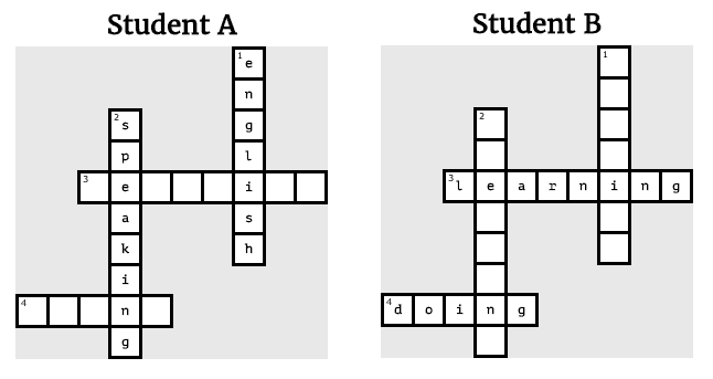 half a crossword screenshot