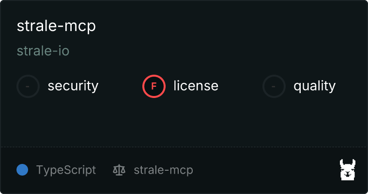 strale-mcp MCP server
