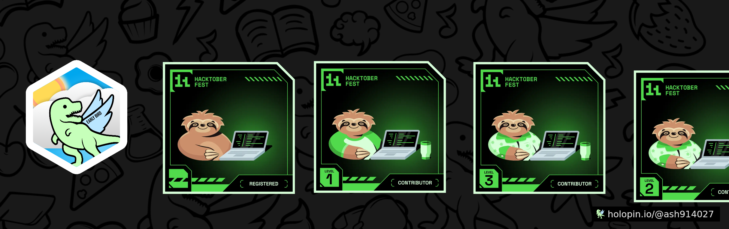 An image of @ash914027's Holopin badges, which is a link to view their full Holopin profile