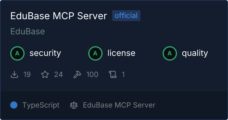 EduBase Server MCP server