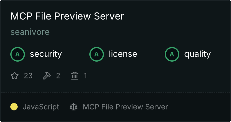 File Preview Server MCP server