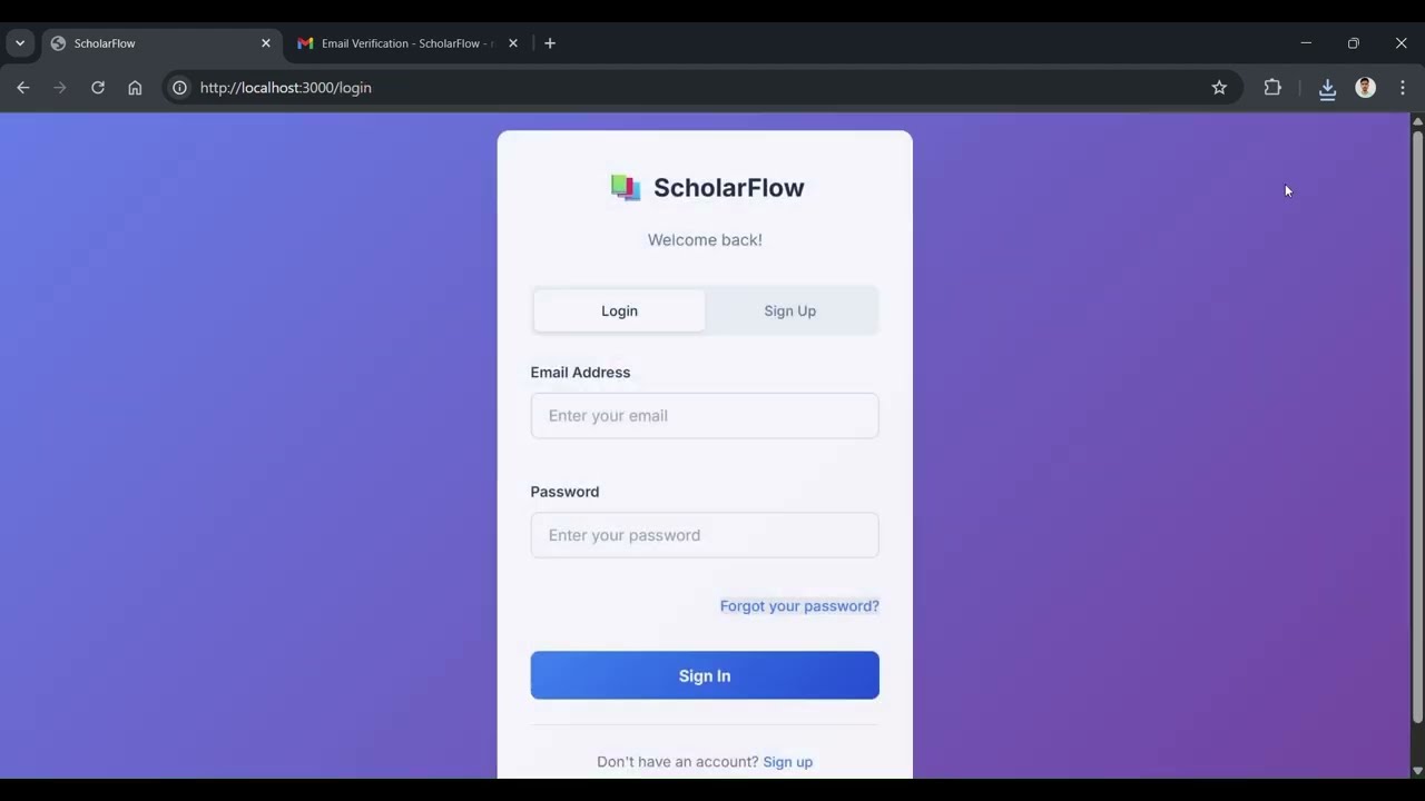 ScholarFlow Demo Thumbnail