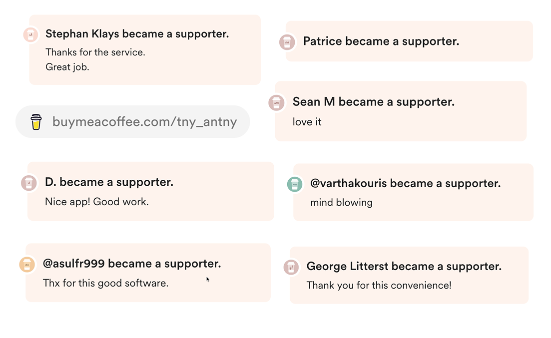Buy Me a Coffee Support
