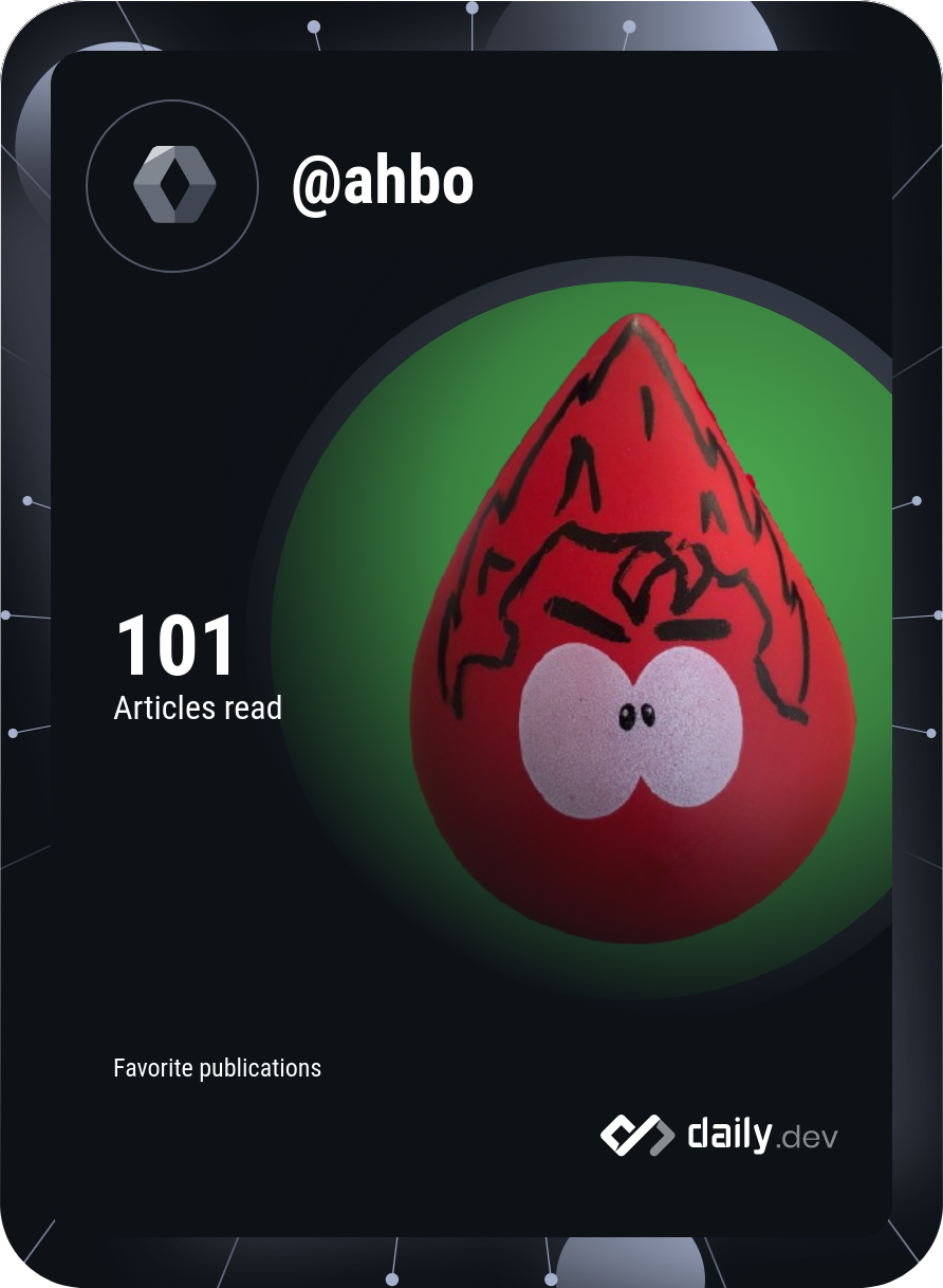 AhBo's Dev Card