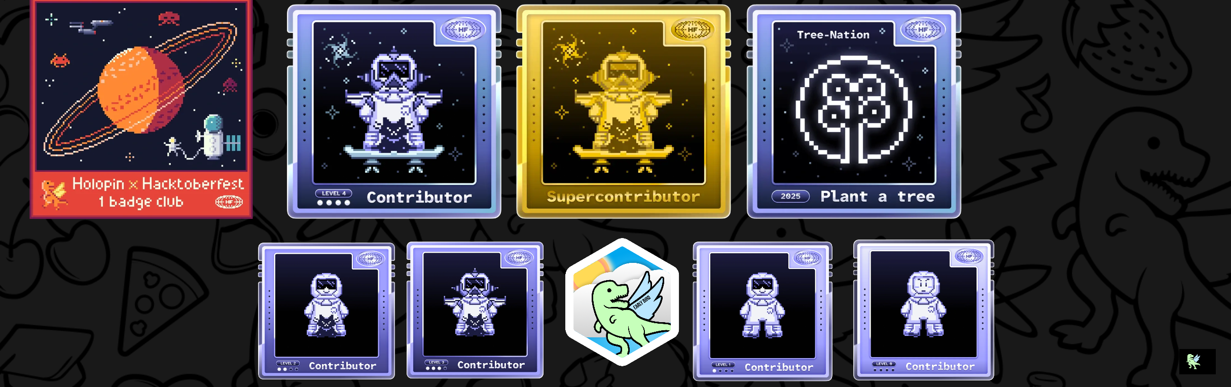 An image of @shivaramrepo's Holopin badges, which is a link to view their full Holopin profile