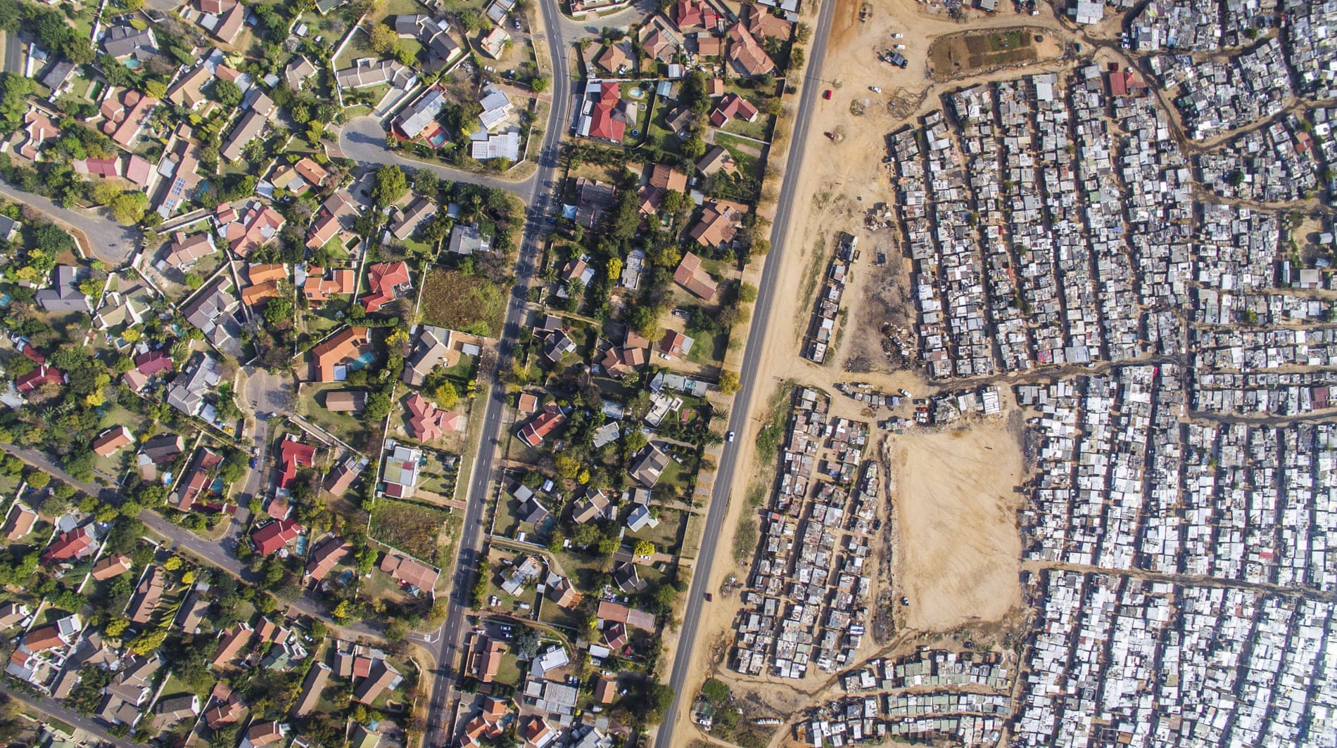 Segregation of urban spaces in South Africa