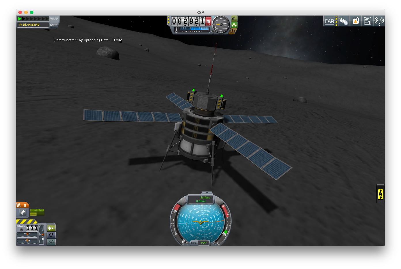 Lander transmitting