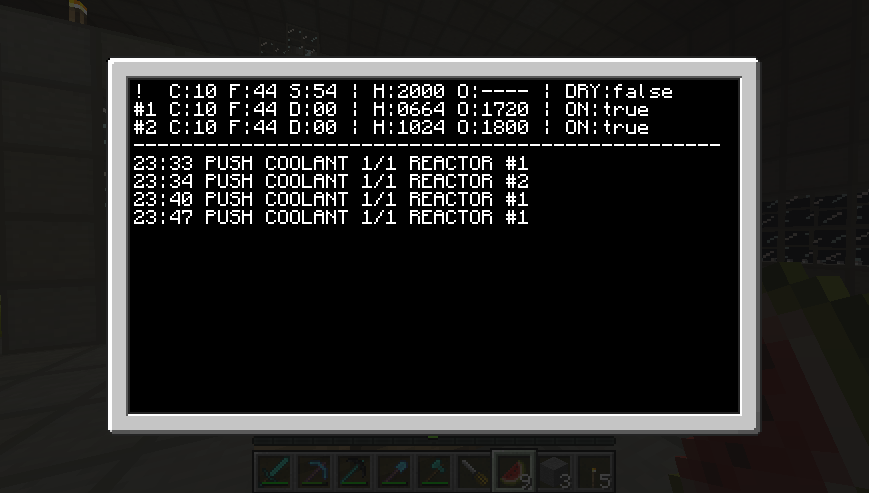 Power Plant Console Screenshot