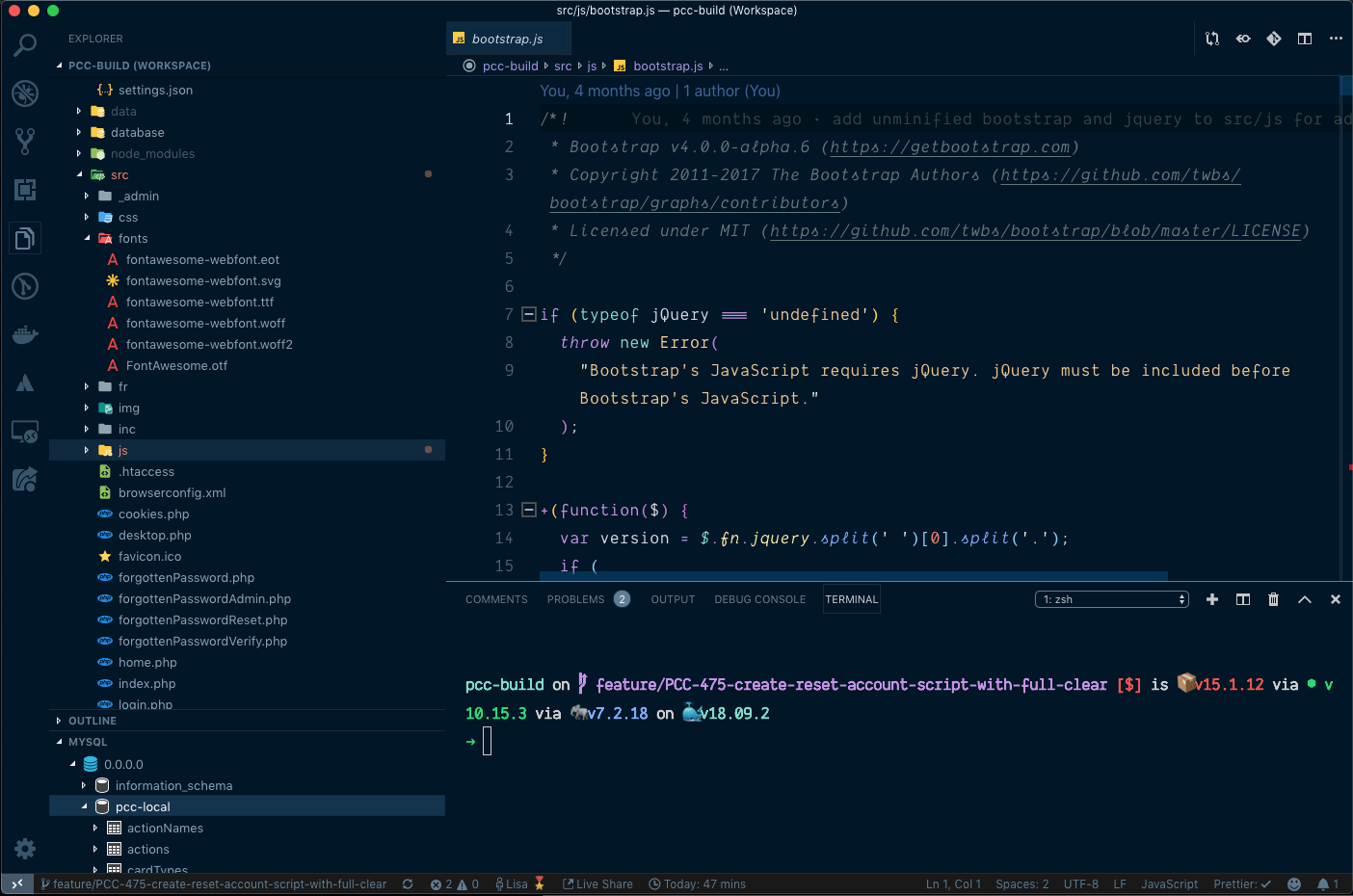 vscode in action