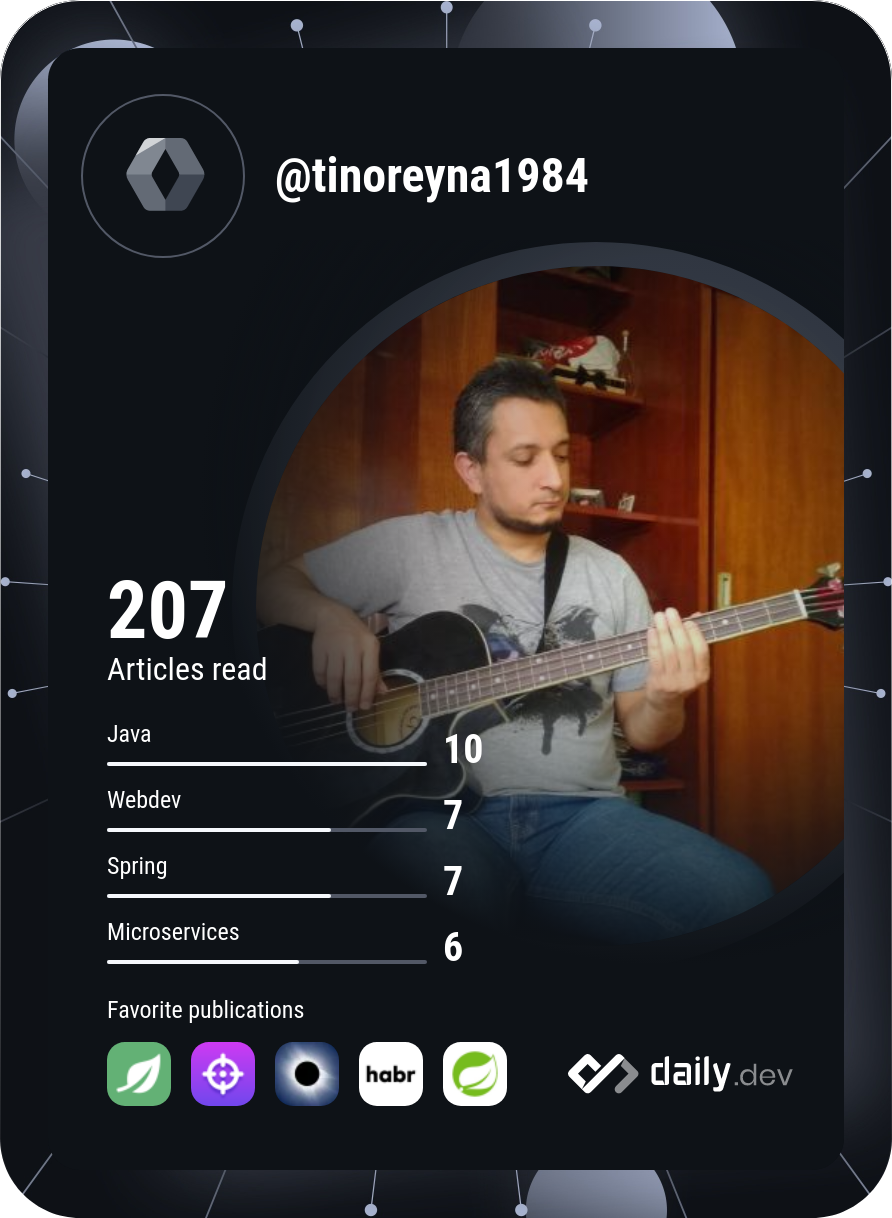 Tino Reyna's Dev Card