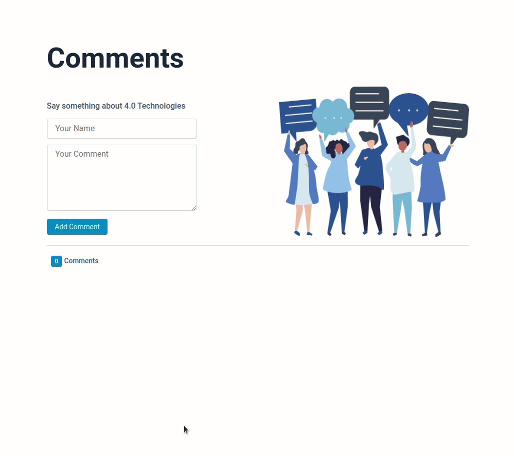 comments output