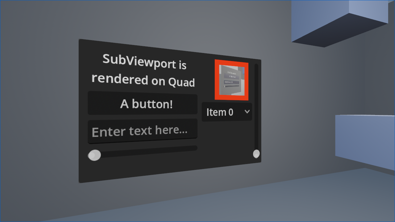 GUI in 3D