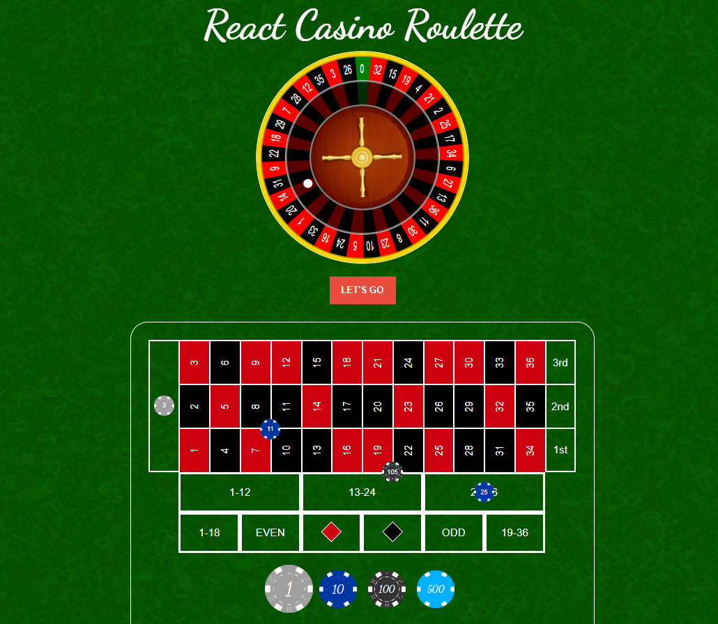 React Advanced Casino Roulette