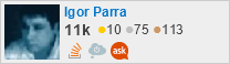 profile for Igor Parra on Stack Exchange, a network of free, community-driven Q&A sites