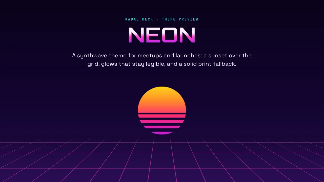Neon theme