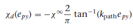 Straight Line Following Heading Equation