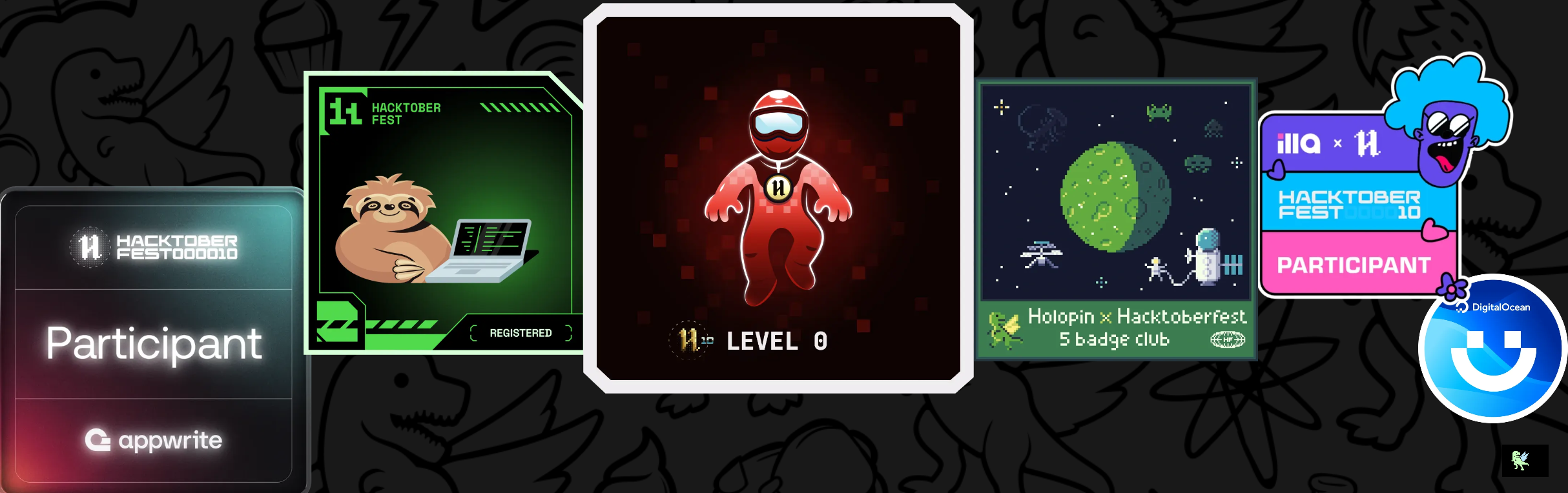 An image of @arpitajana1220's Holopin badges, which is a link to view their full Holopin profile