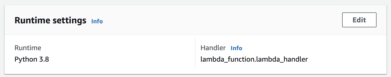 [A function handler name in the Lambda console.]