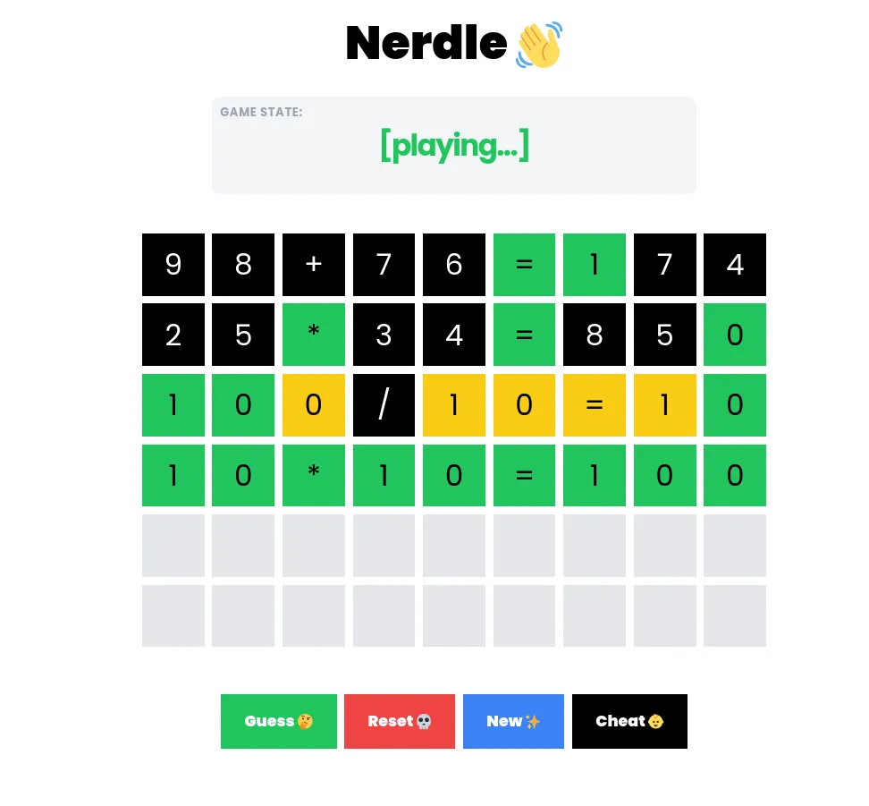 Nerdle