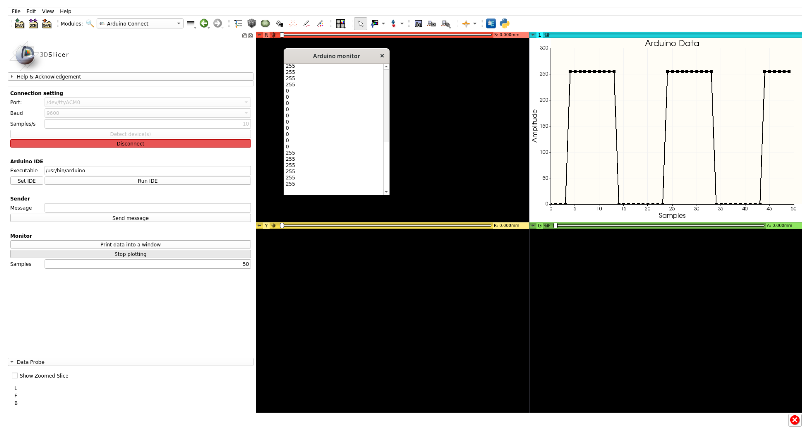 SlicerArduino main window