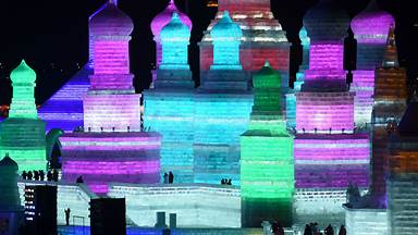 International Ice and Snow Sculpture Festival, Harbin, China (© WANG ZHAO/AFP/Getty Images)