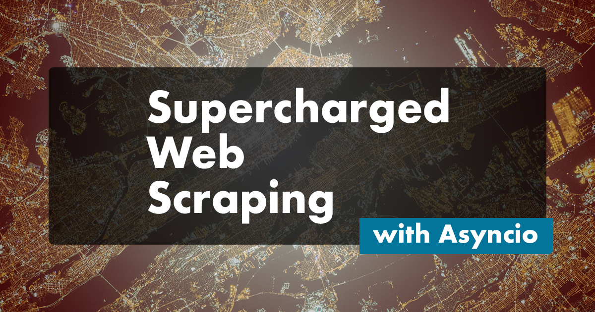 Superchaged Web Scraping with Asyncio Logo