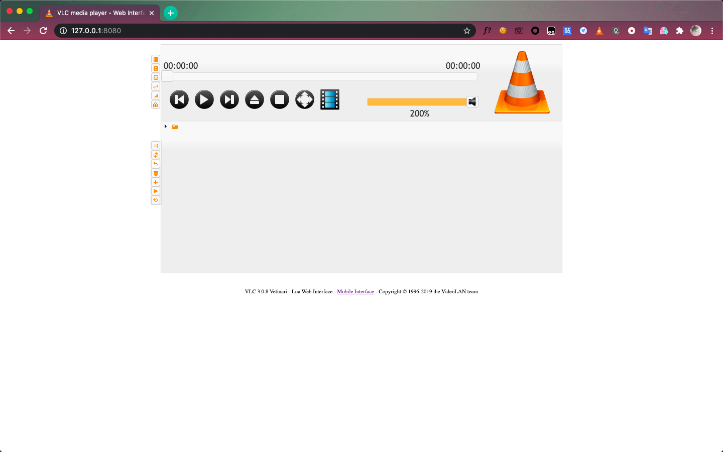 VLC media player - Web Interface