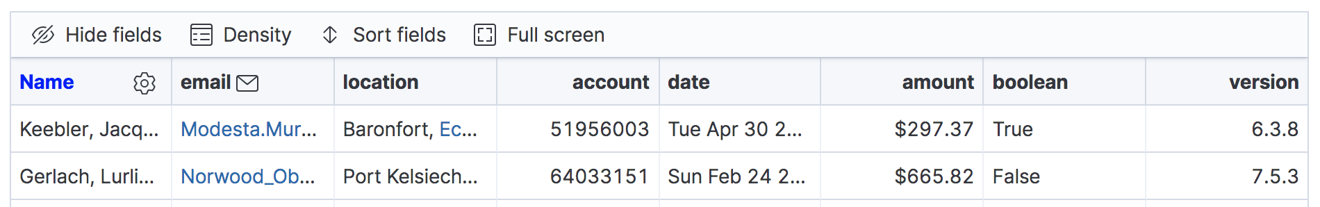 custom column headers