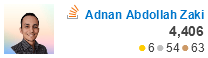 Adnan Abdollah Zaki at Stack Overflow