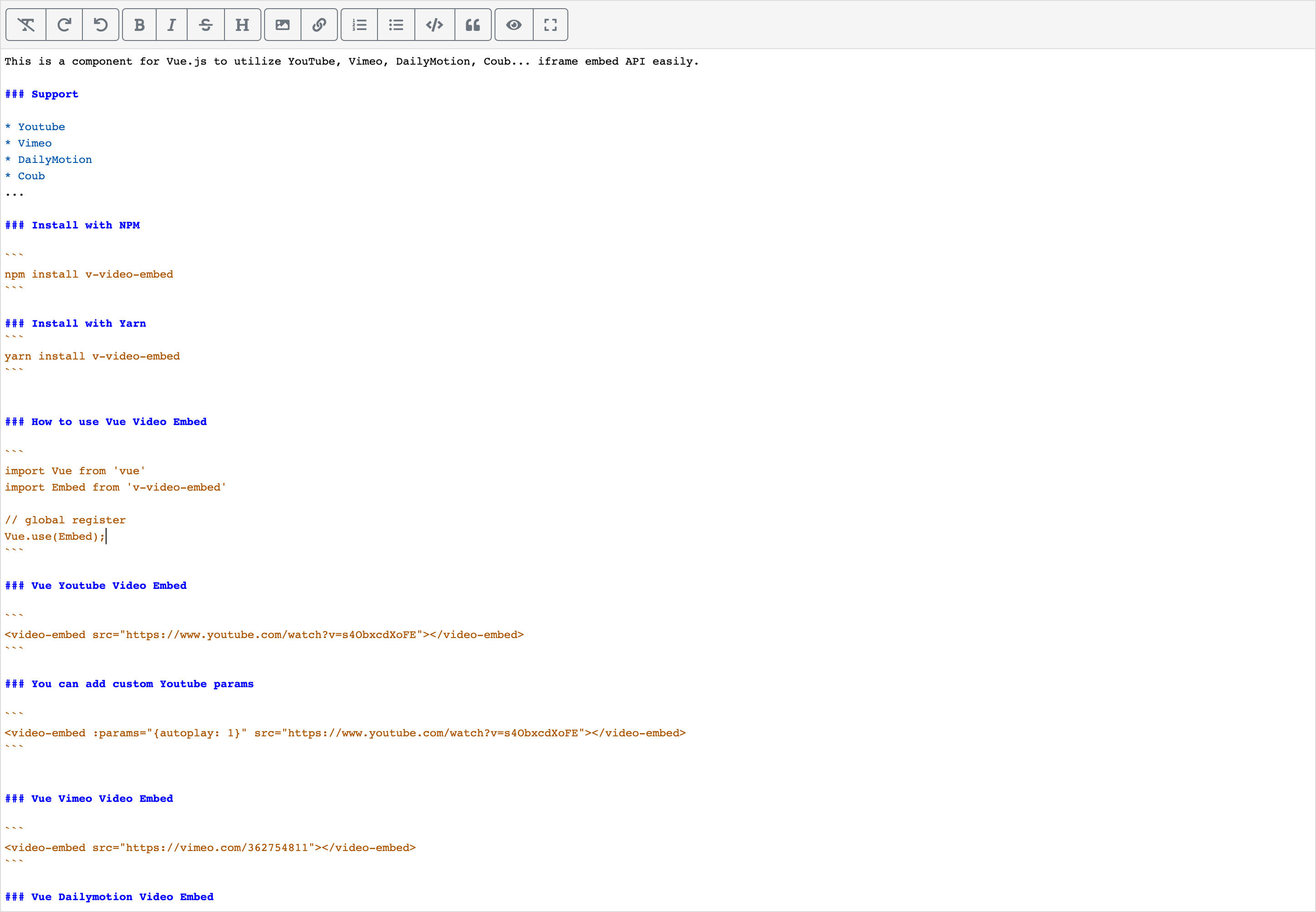 Markdown Editor Preview