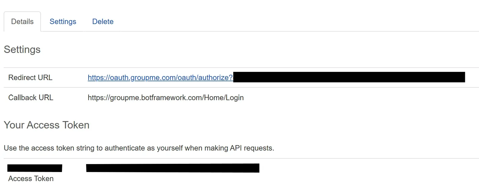 GroupMe Dev Application