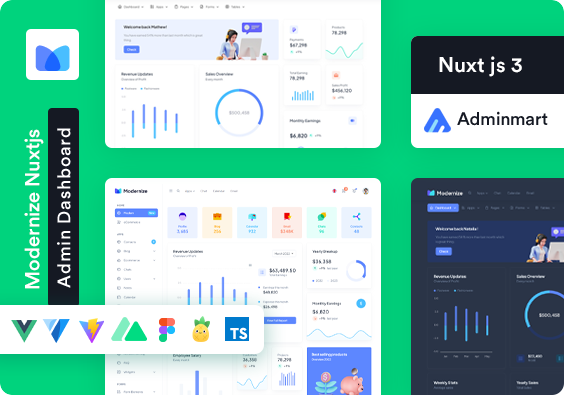 Modernize Nuxt Js Admin Dashboard
