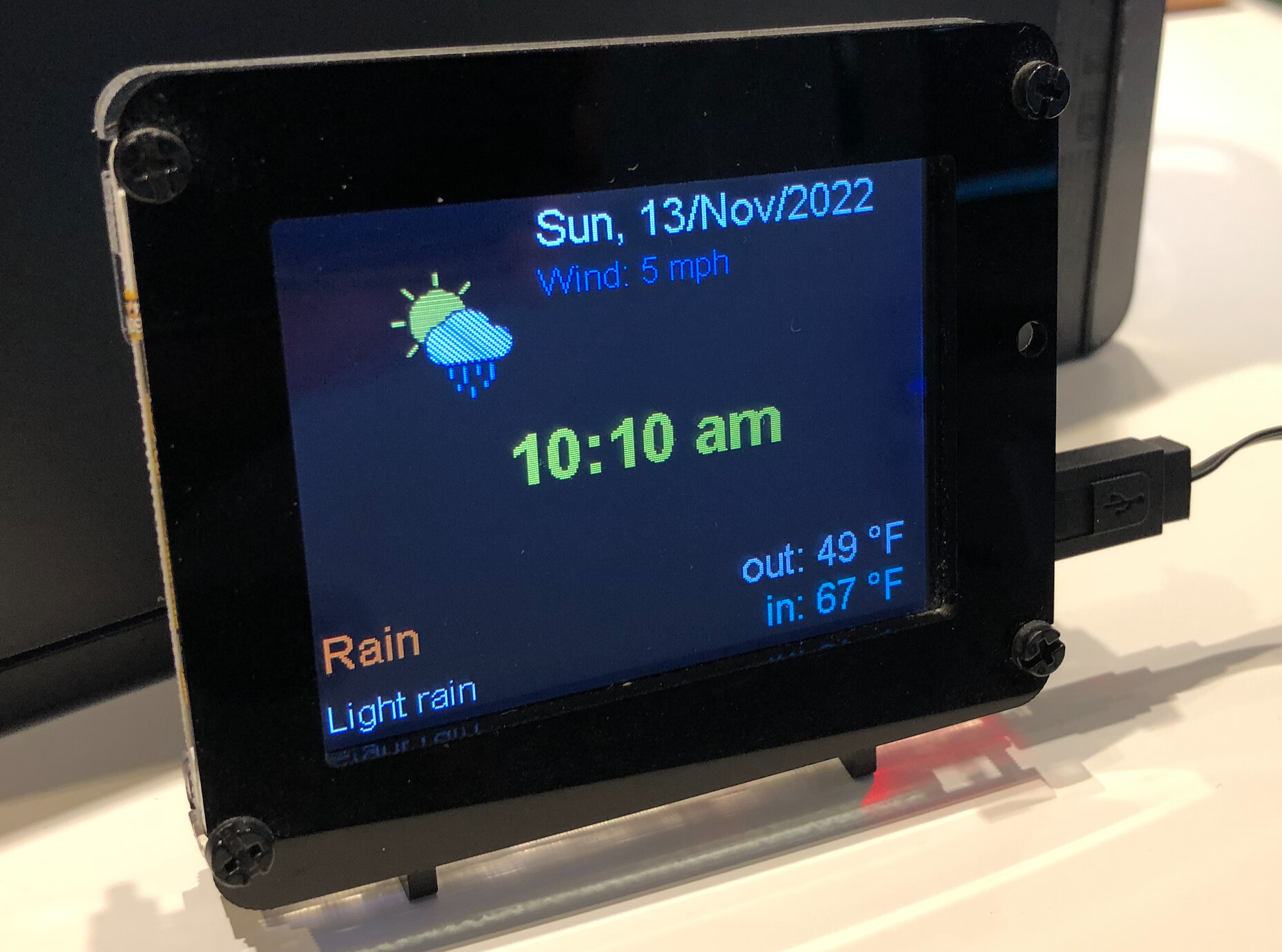 PyPortal weather station