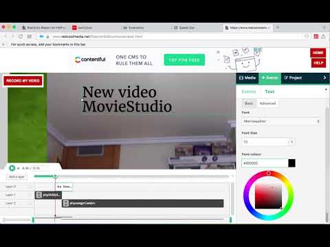 MovieStudio online video editor