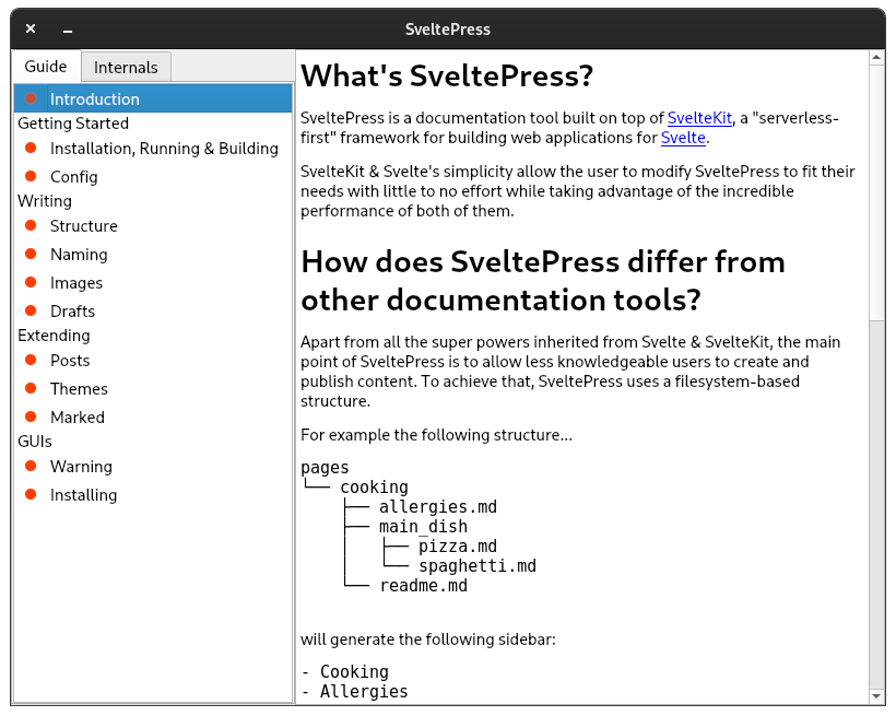SveltePress QT based GUI