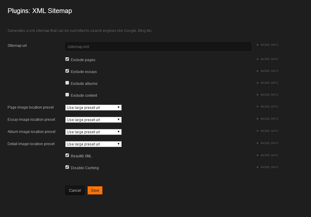 koken xml sitemap