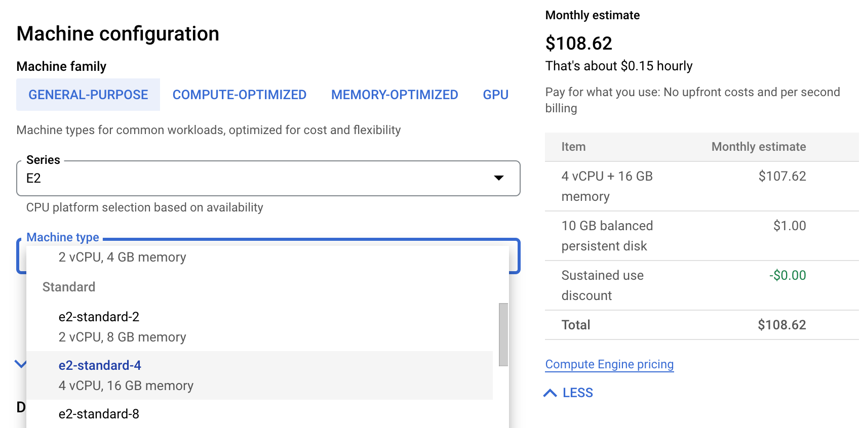 gcloud-console-vm-e2-standard4