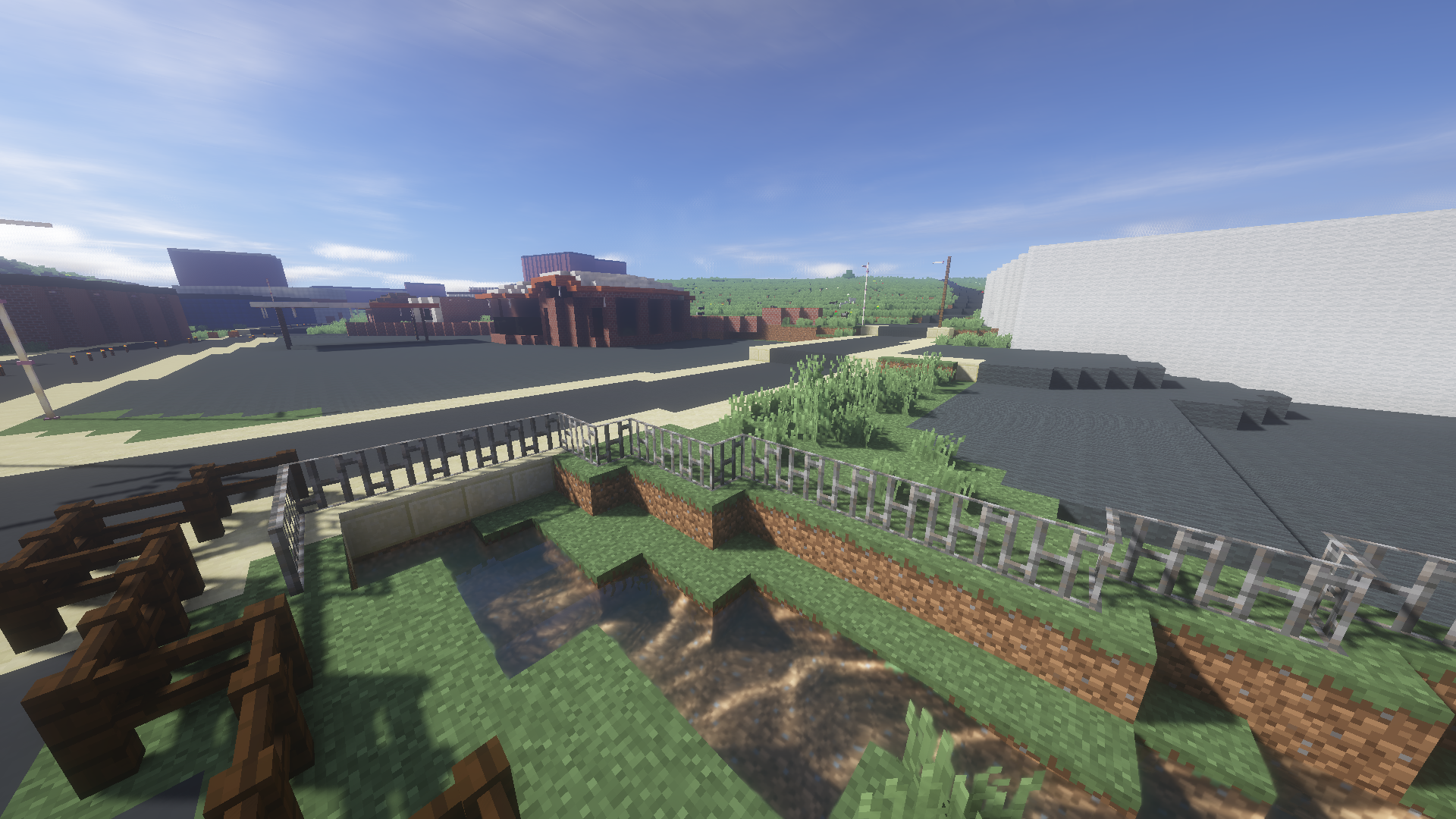 Staunton Junction gas station in Minecraft