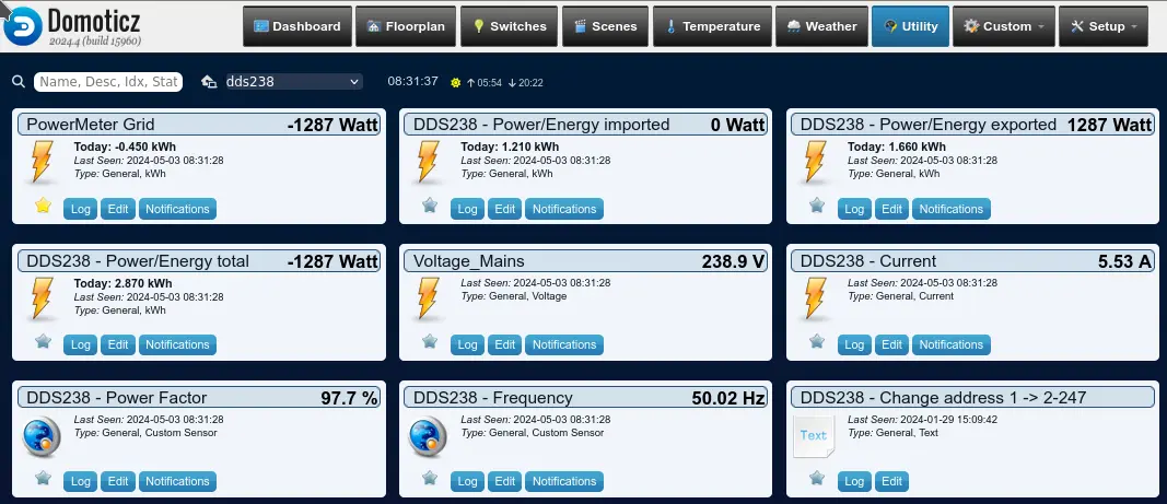 DDS238 ZN/S single phase energy meter