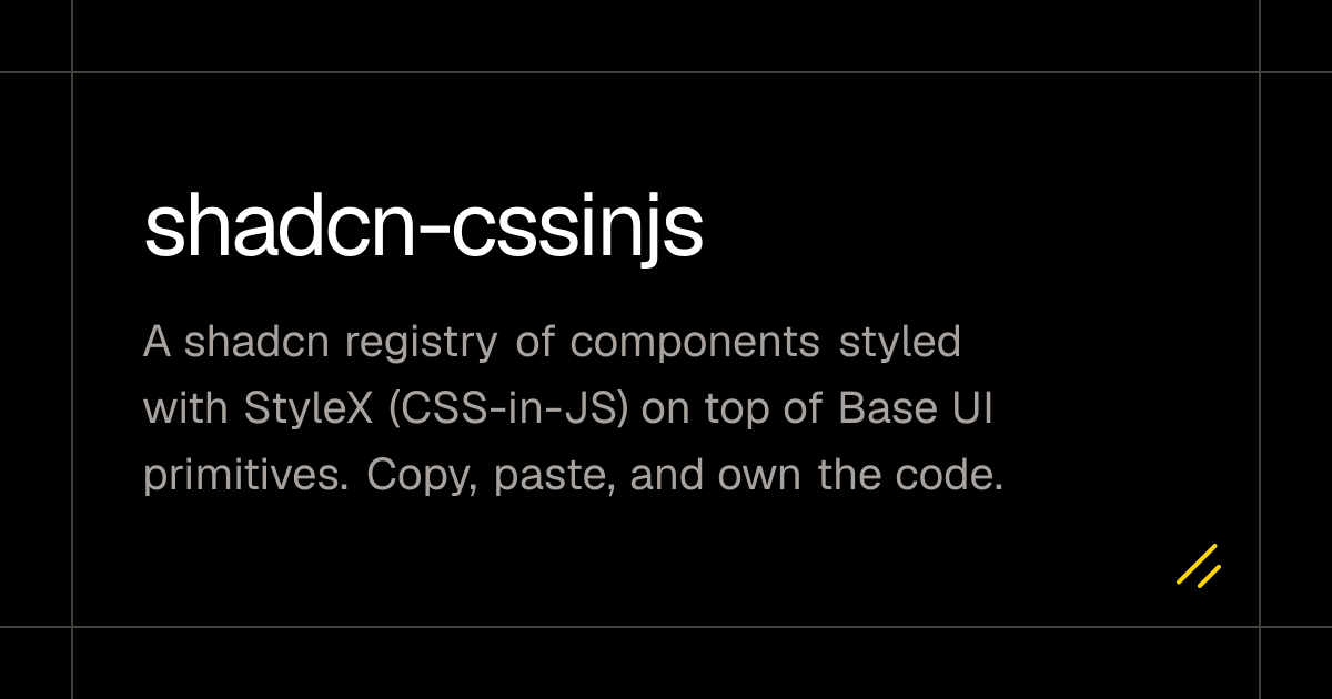 shadcn-cssinjs