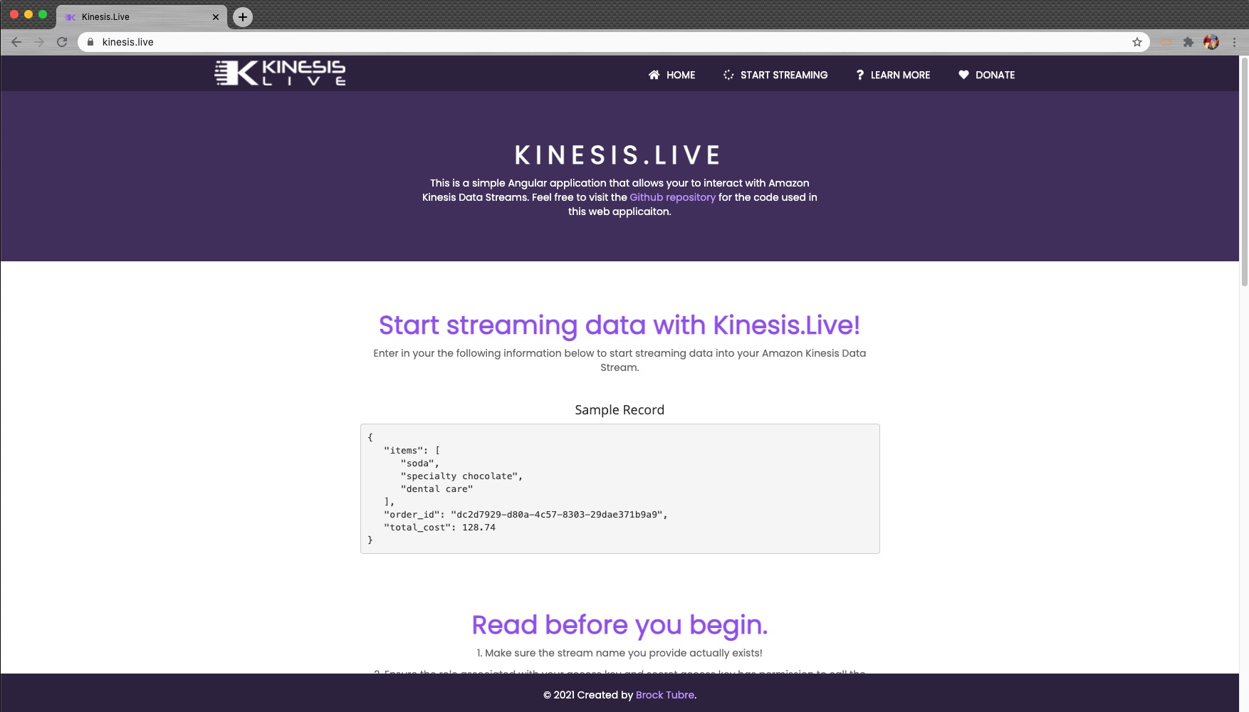 Kinesis.Live