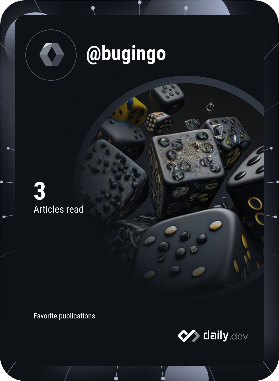 BUGINGO Elua's Dev Card