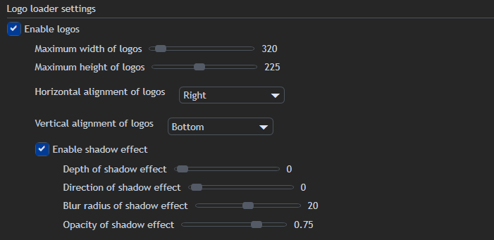 Logo loader settings