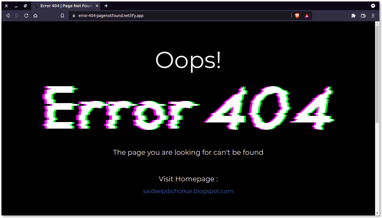 Error 404