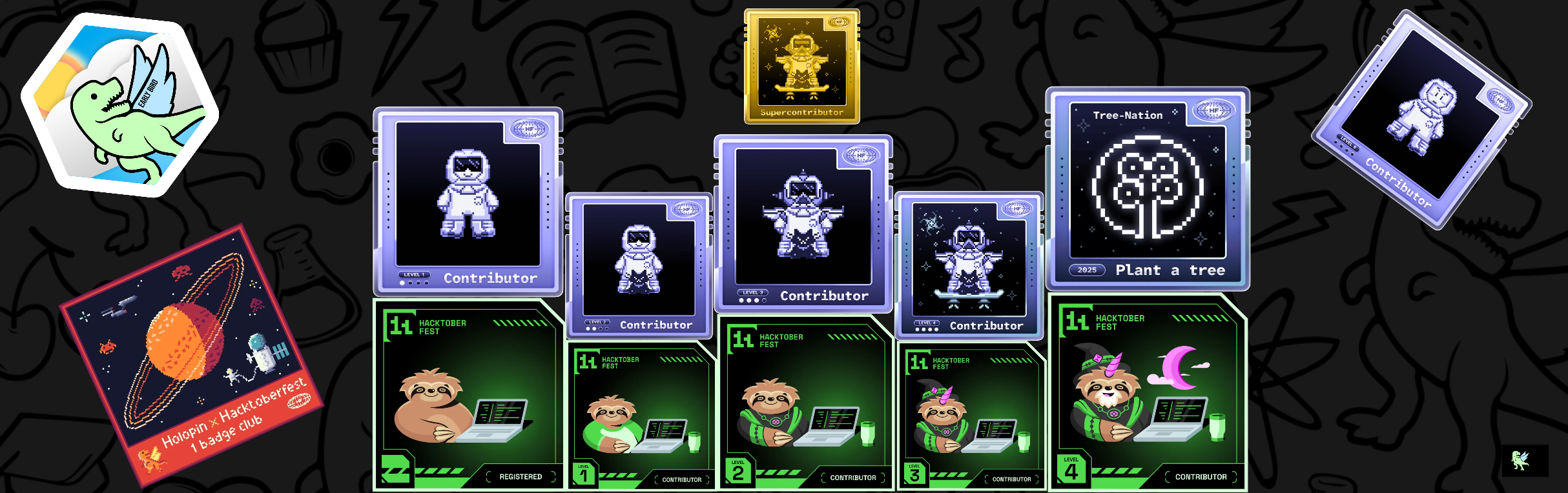 An image of @himanshuhegde's Holopin badges, which is a link to view their full Holopin profile