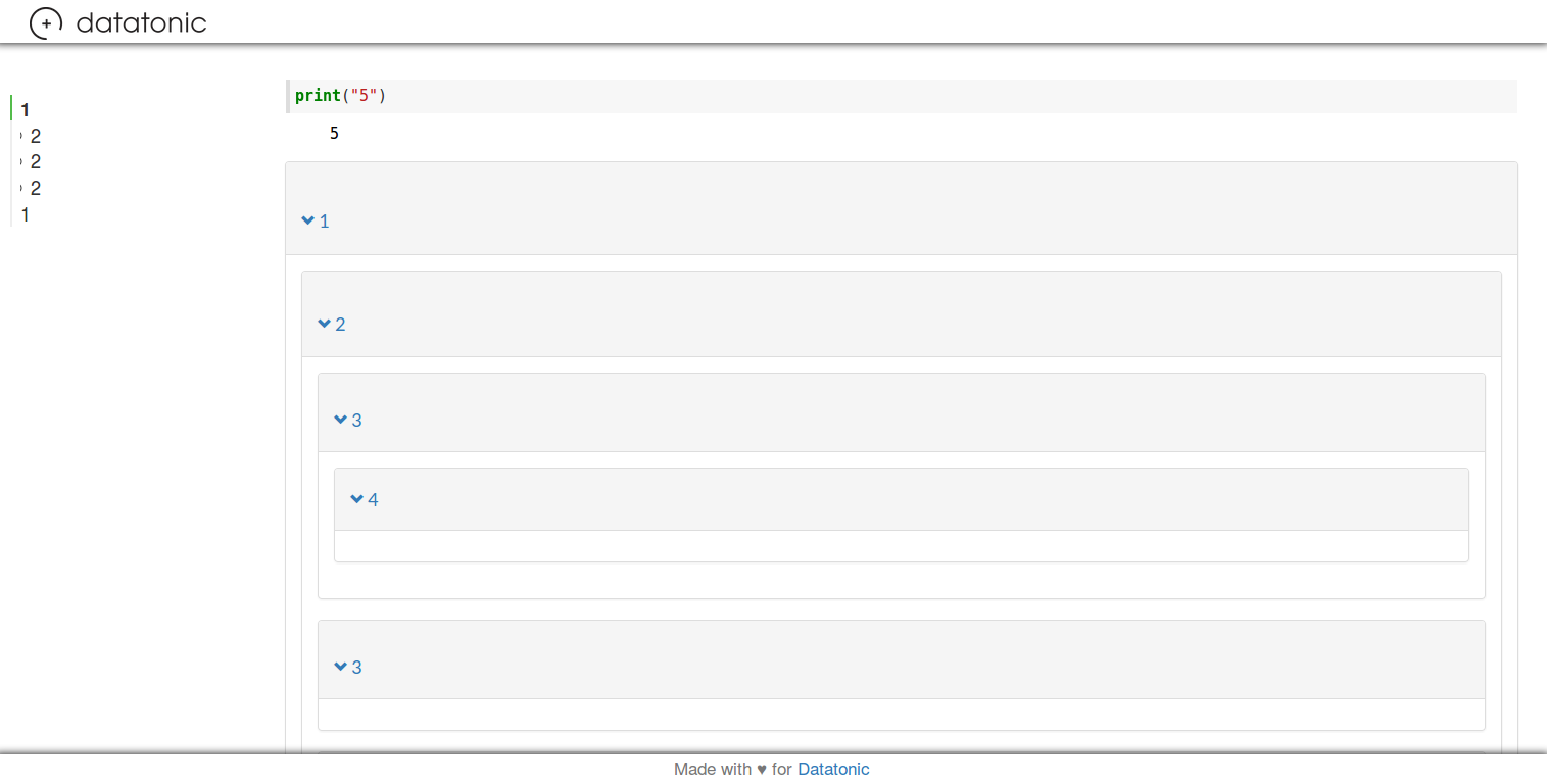 Datalab HTML export