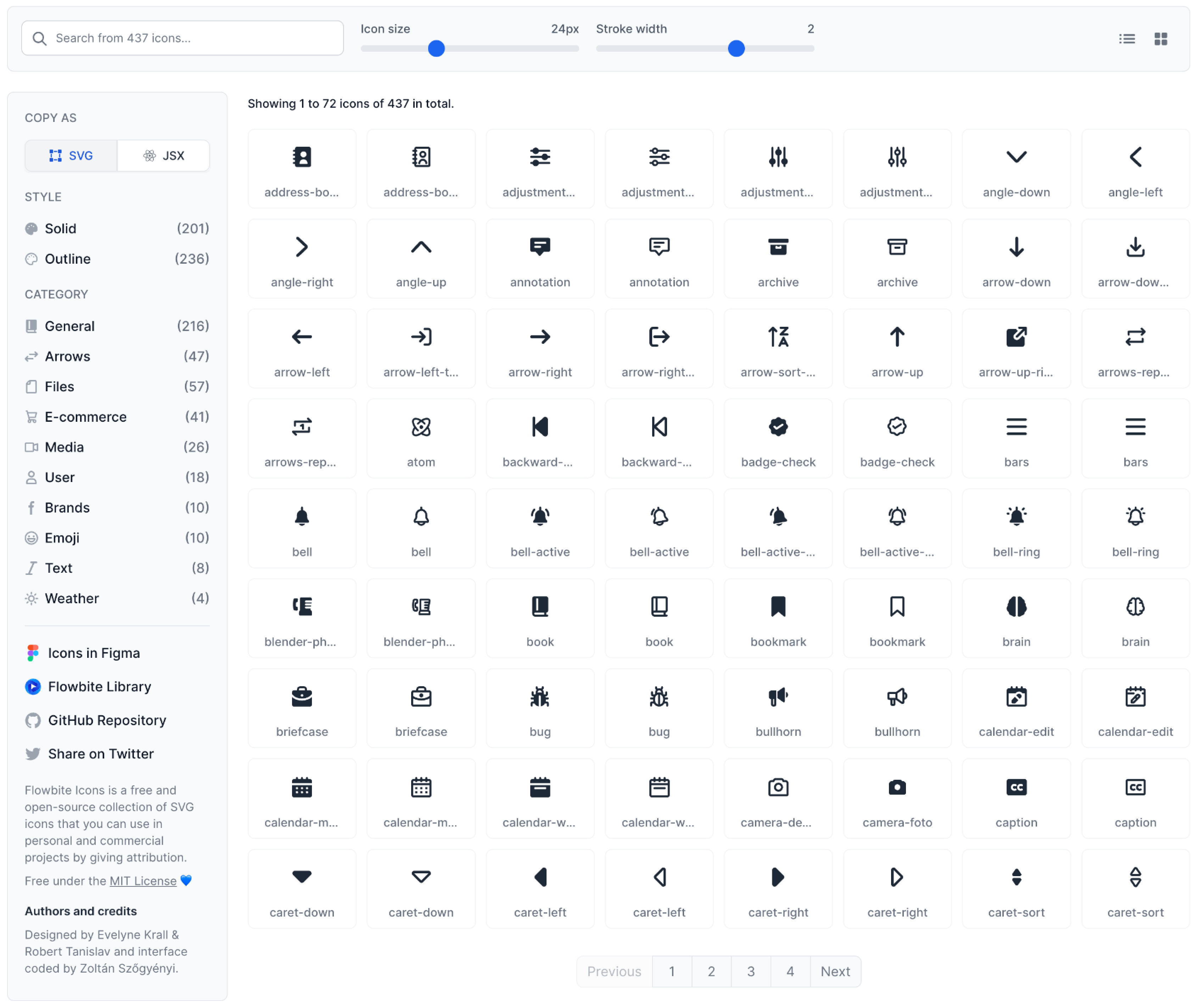 Flowbite Icons