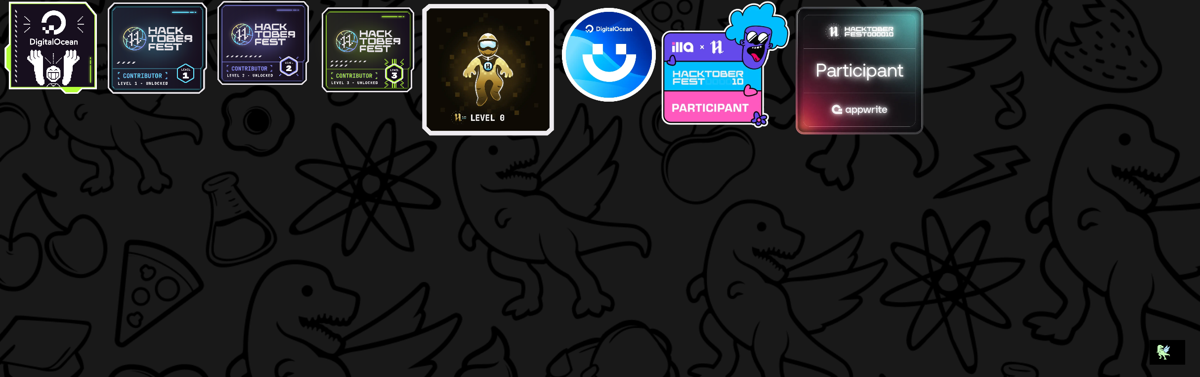 An image of @bhavya's Holopin badges, which is a link to view their full Holopin profile